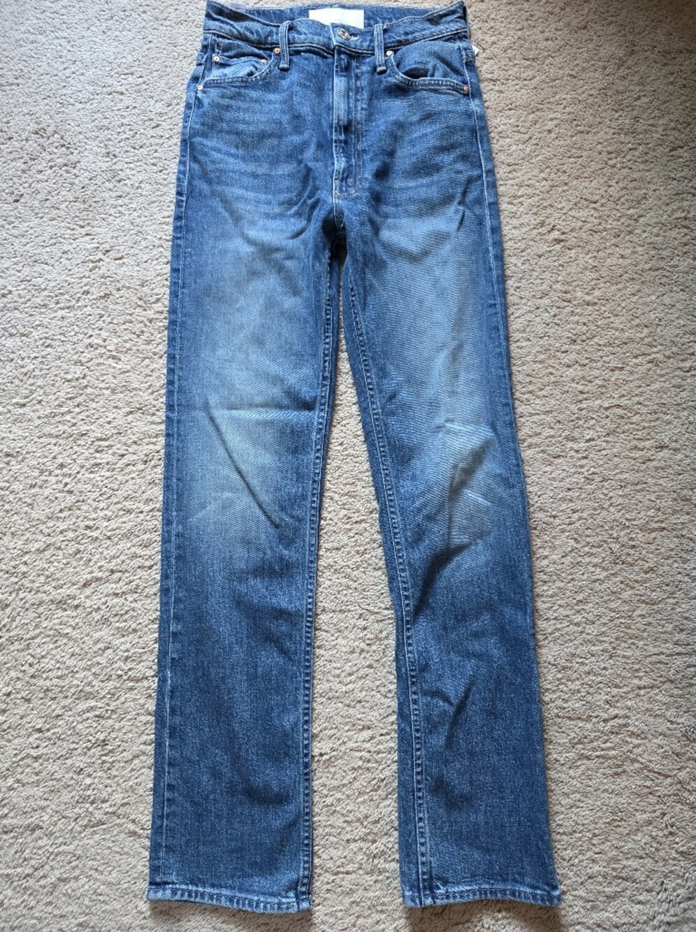 MOTHER Superior High Waisted Rider Skimp Jeans in Cowboys Don't Cry Sz 26